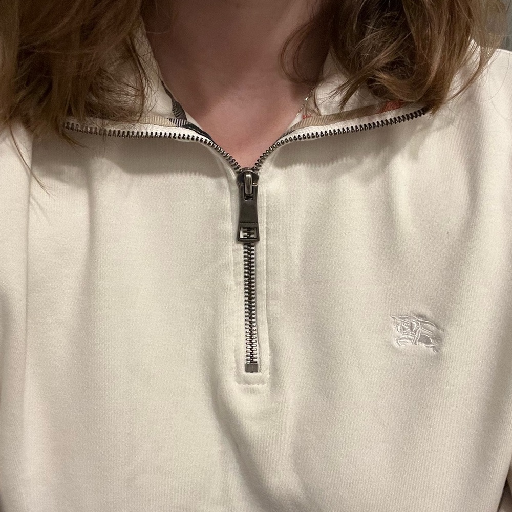 Burberry Cream Quarter-Zip